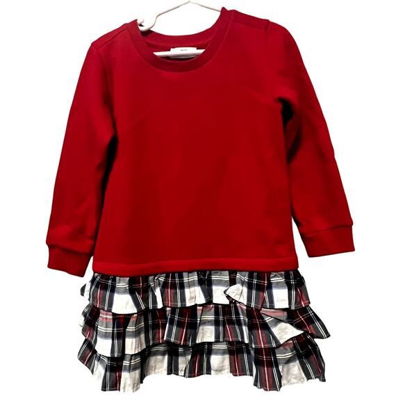Vineyard Vines Girls Tiered Skirt Velvet Red Knit Dress Size 4T New with Tags - Picture 1 of 6